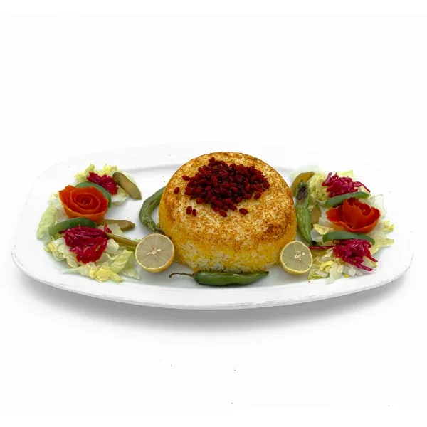 ته چین گوشت(بادمجان) در رستوران و فست فود کاج سبزوار